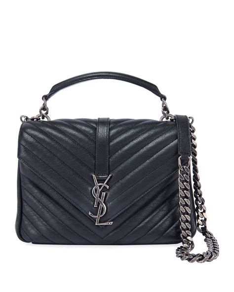 ysl medium monogramme college bag|ysl silver hardware bag.